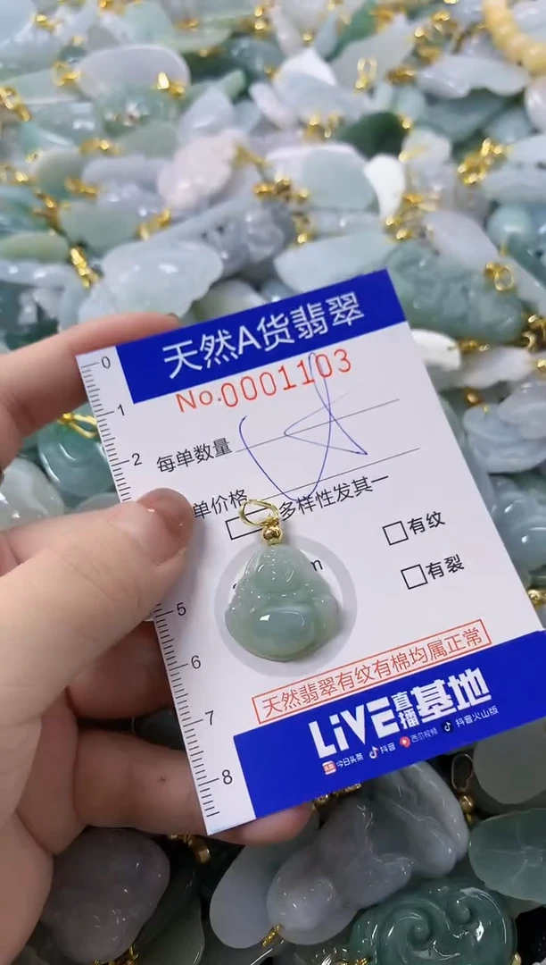 颈饰未镶嵌翡翠天然A货翡翠