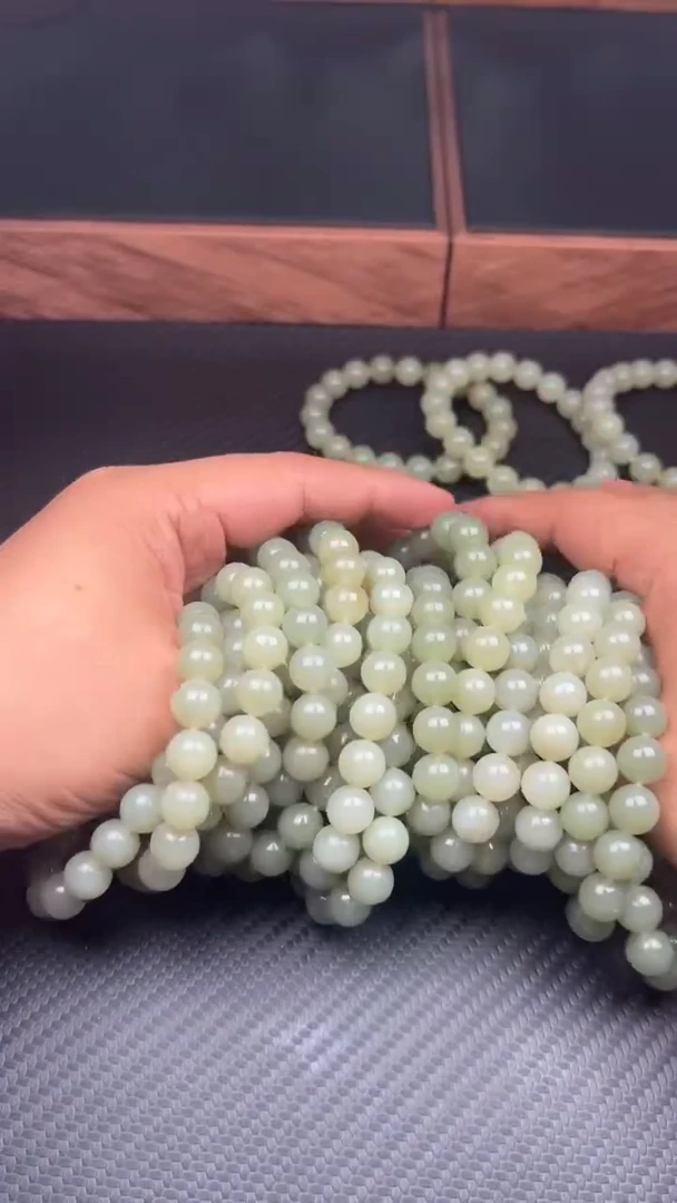 手串未镶嵌和田玉若羌微色差卡10MK多样性发货拍一发一