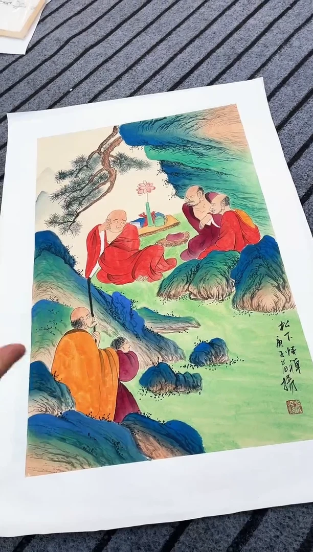 精品国画人物作品
