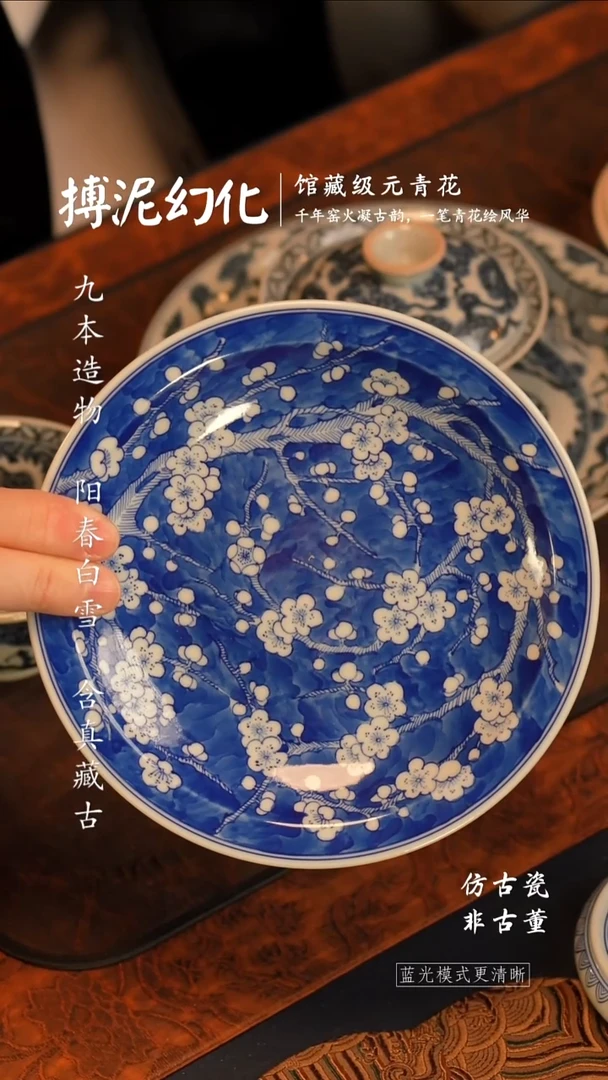 @@景德镇陶瓷冰梅壶承