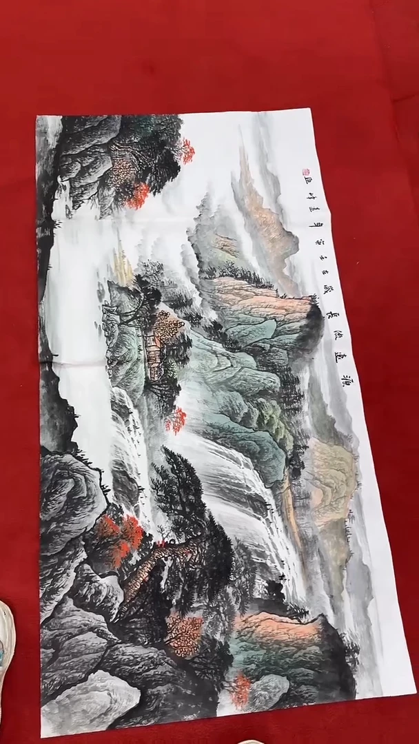 国画国画字画小姐姐真好看