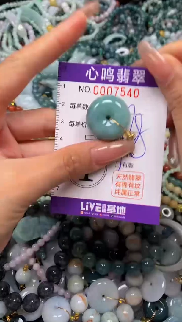 翡翠未镶嵌颈饰闪购007540