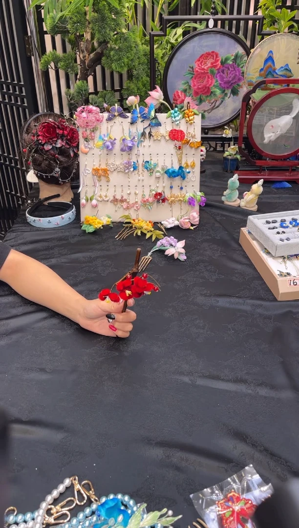 织绣C***苏非遗手工苏绣饰品