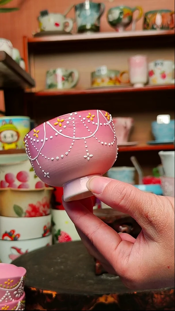 摆件陶景德镇手绘创意陶瓷有瑕