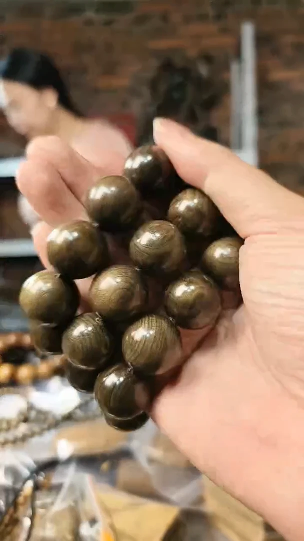 【闪购商品】楠木（金丝楠）手串/手链2.0阴沉绿