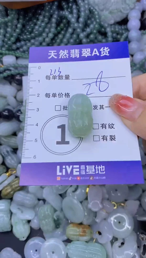 颈饰未镶嵌翡翠天然翡翠A货批量多样性发一件