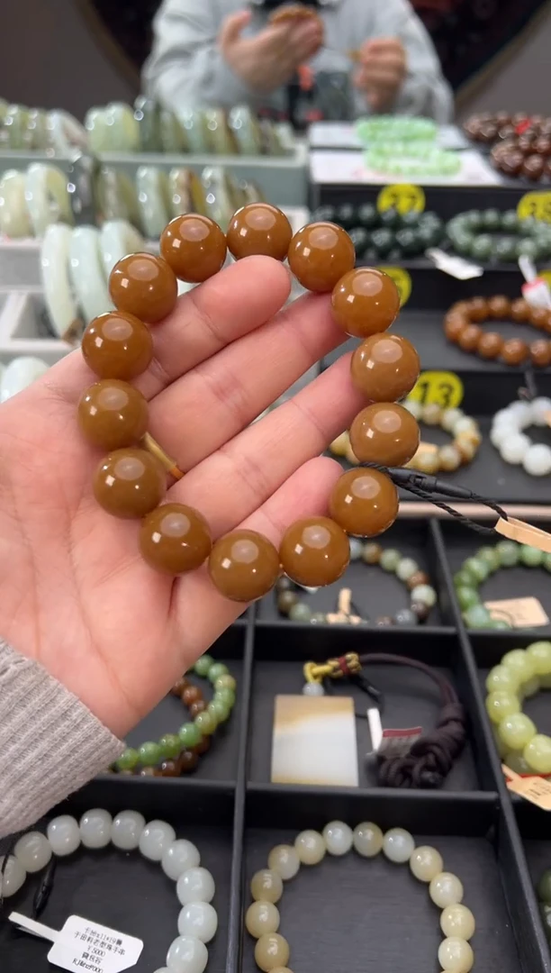 未镶嵌手串和田玉金山糖手串卡16