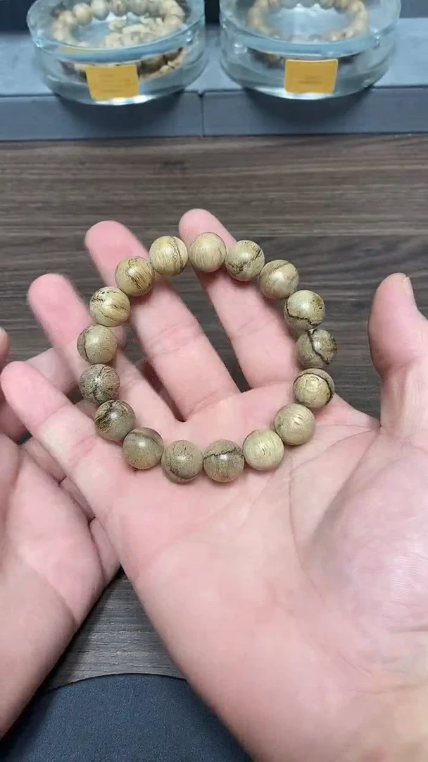 手串沉香陈*TC07023沉香天然野金星菩萨棋单圈藏收级