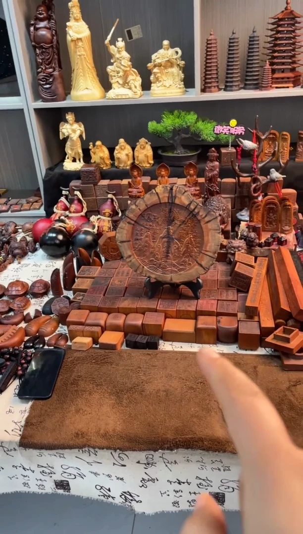 木枣木雷焦圆木大山海镇加底座