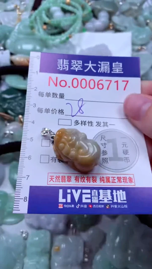 吊坠(不含链)未镶嵌翡翠6717