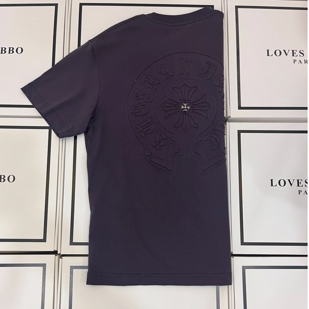 BX 2025新款十字架大版百灵达万针刺绣高品男女同款T恤