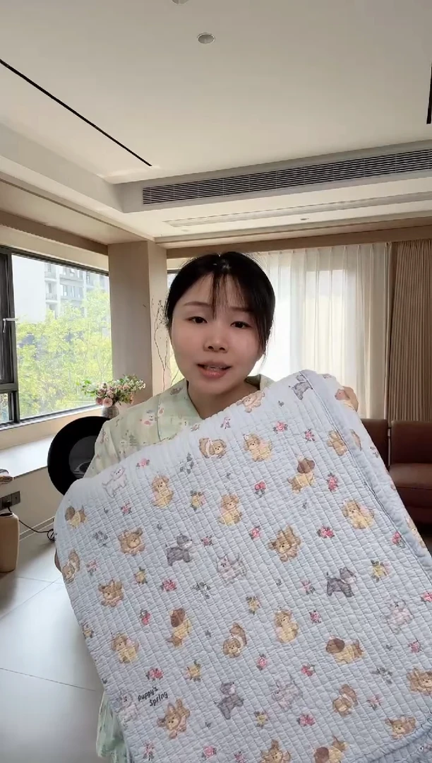 聚酯纤维双层纱布夏被