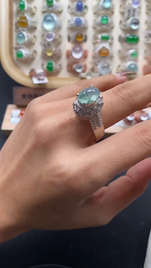 未镶嵌戒指翡翠缅甸天然a货翡翠