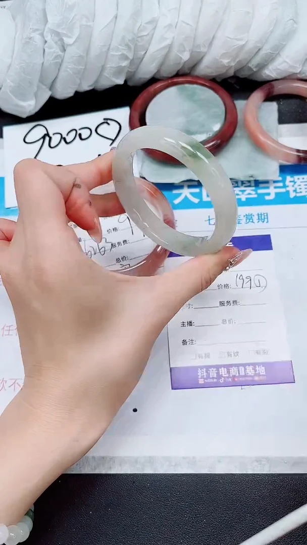 【闪购商品】石英质玉手镯未镶嵌A67-56/57