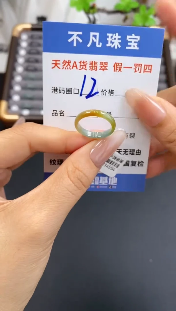 未镶嵌戒指翡翠天然A货翡翠 14554