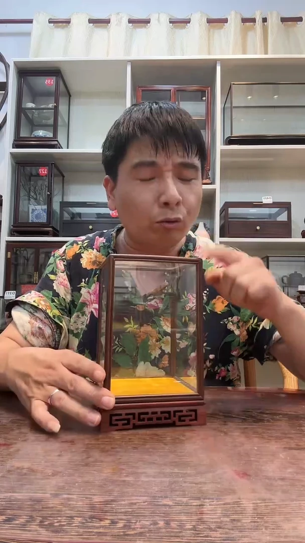 红酸枝木类玻璃罩471