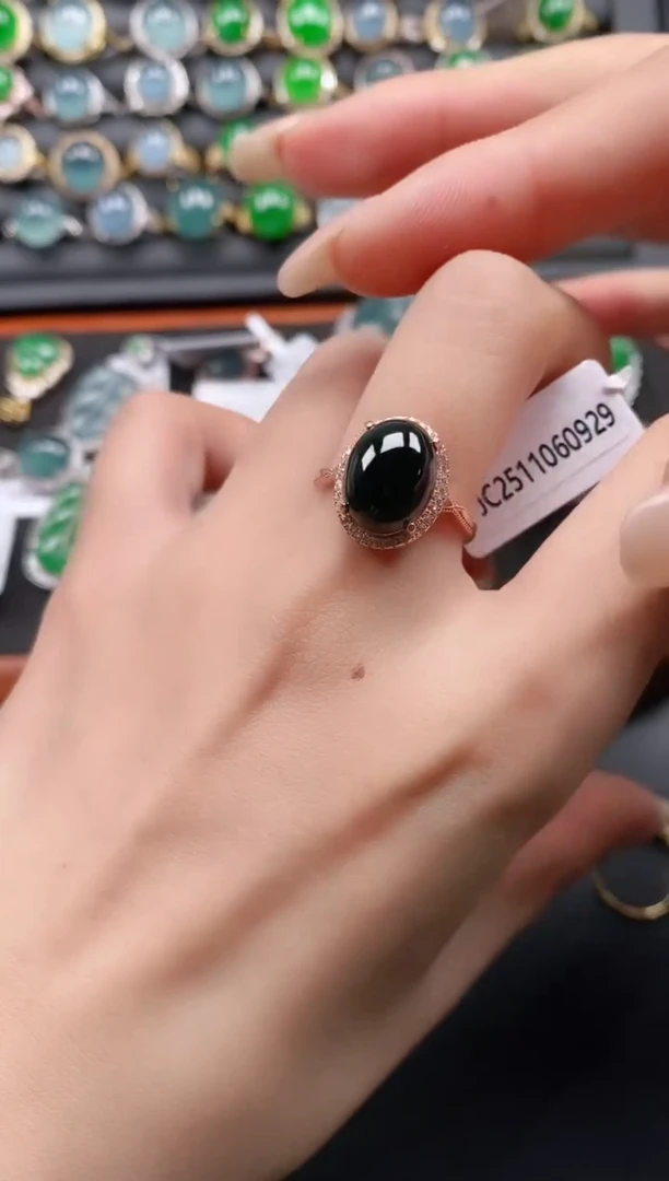 银S925镶嵌戒指翡翠1111