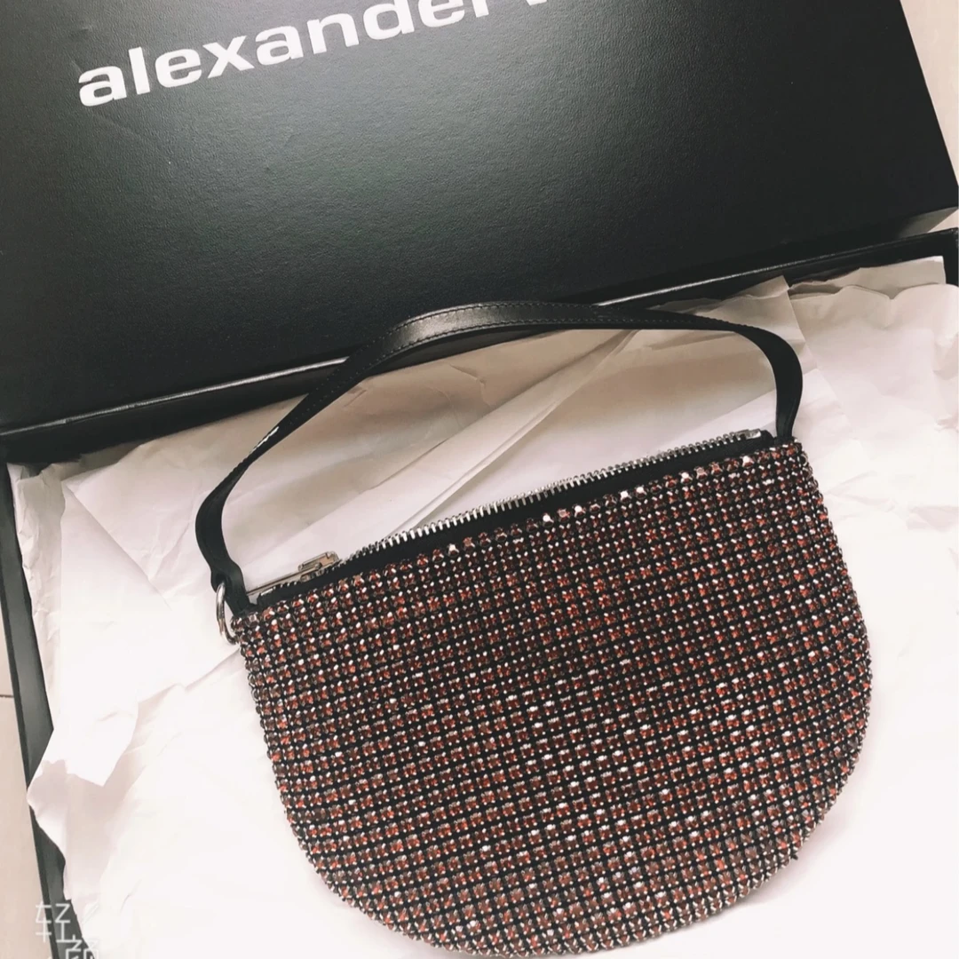 99新 Alexander McQueen/亚历山大·麦昆 亚历山大王红钻腋下包
