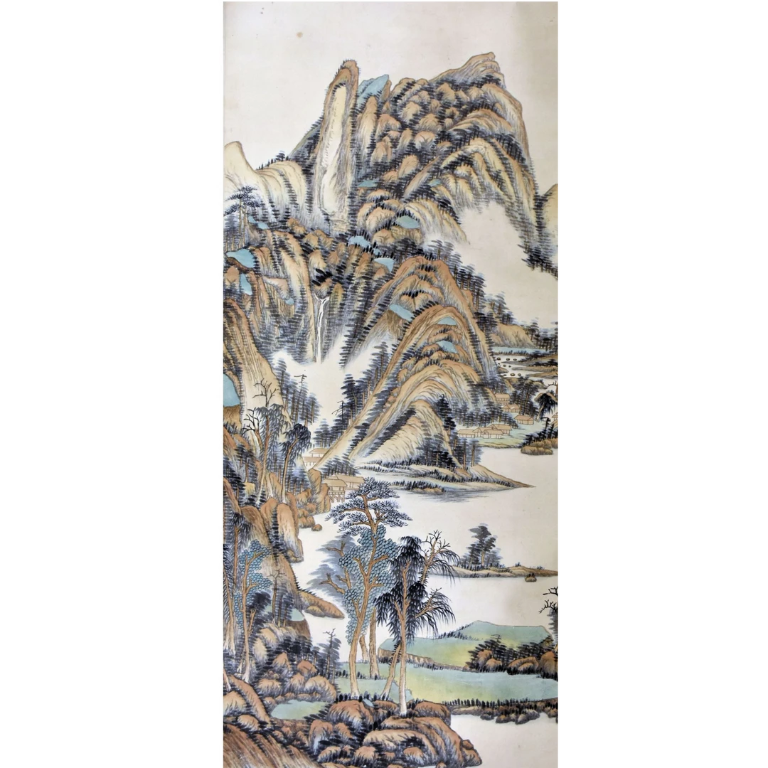 HM0137 山水 129×65cm 纸本立轴 7.5平尺
