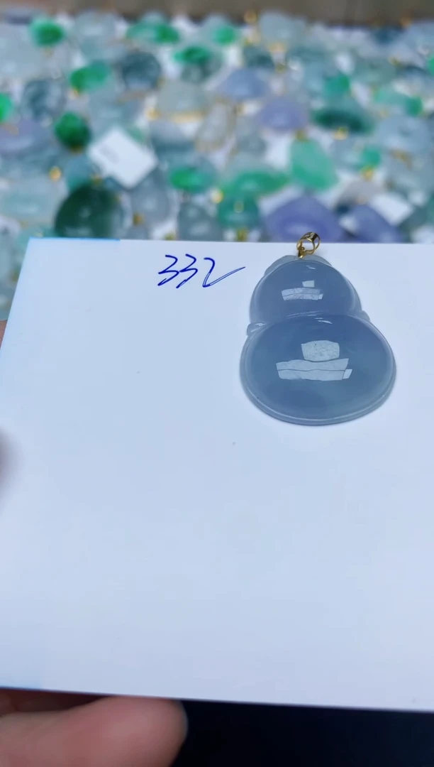 【闪购商品】翡翠颈饰18K金镶嵌天然翡翠A货