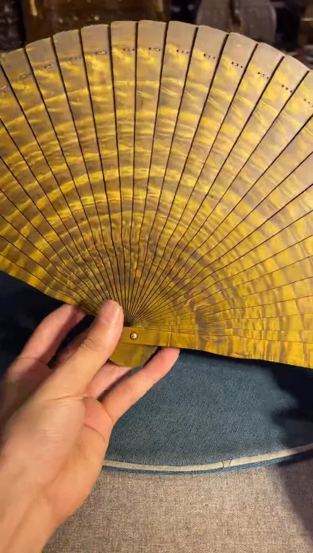 乌木类成套家具金丝楠扇子  10