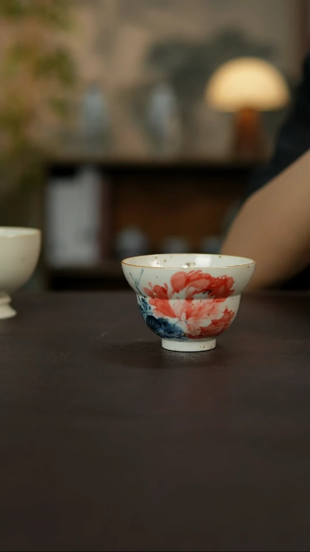 杯景德镇陶瓷杯碗柴烧多人