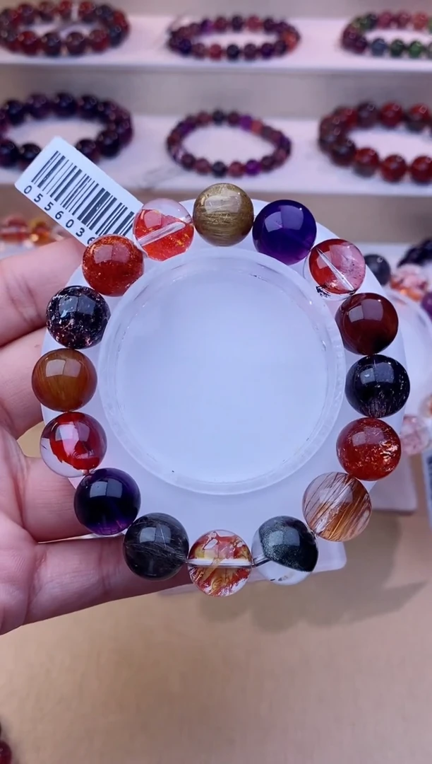 未镶嵌手串水晶多宝水晶13m+