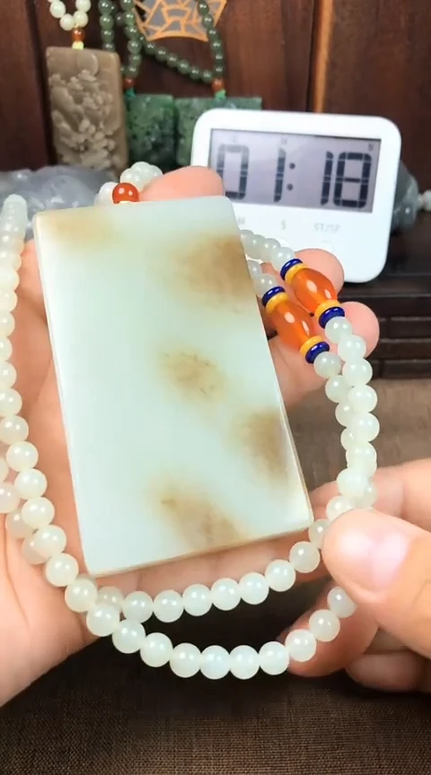 和田玉未镶嵌项链M*3 MP3王