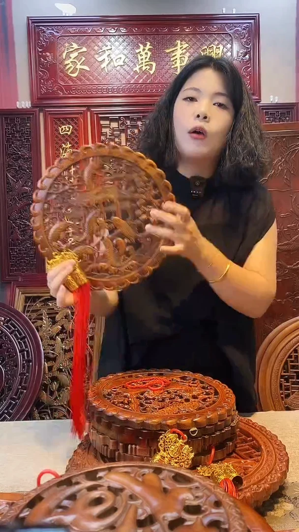 香樟木33cm鱼跃龙门