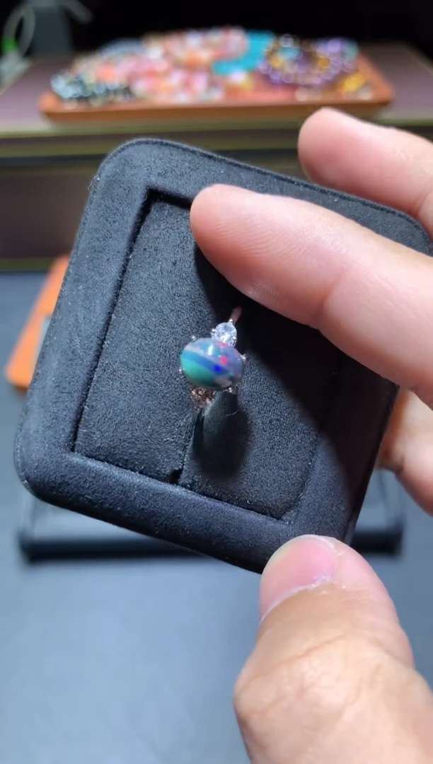 【闪购商品】欧泊戒指未镶嵌T17【所见即所得】