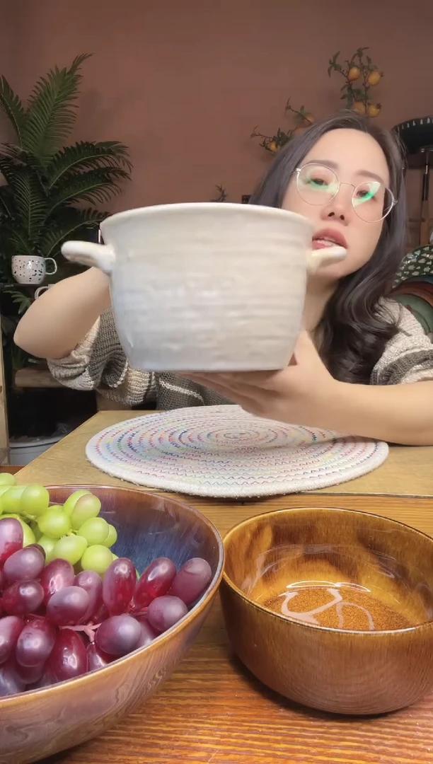 陶瓷6英寸容量1000毫升双耳面碗 微瑕疵