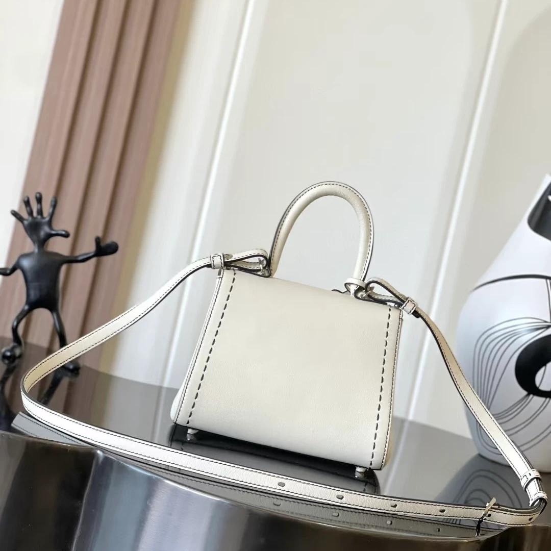 手工包白色三彩简约