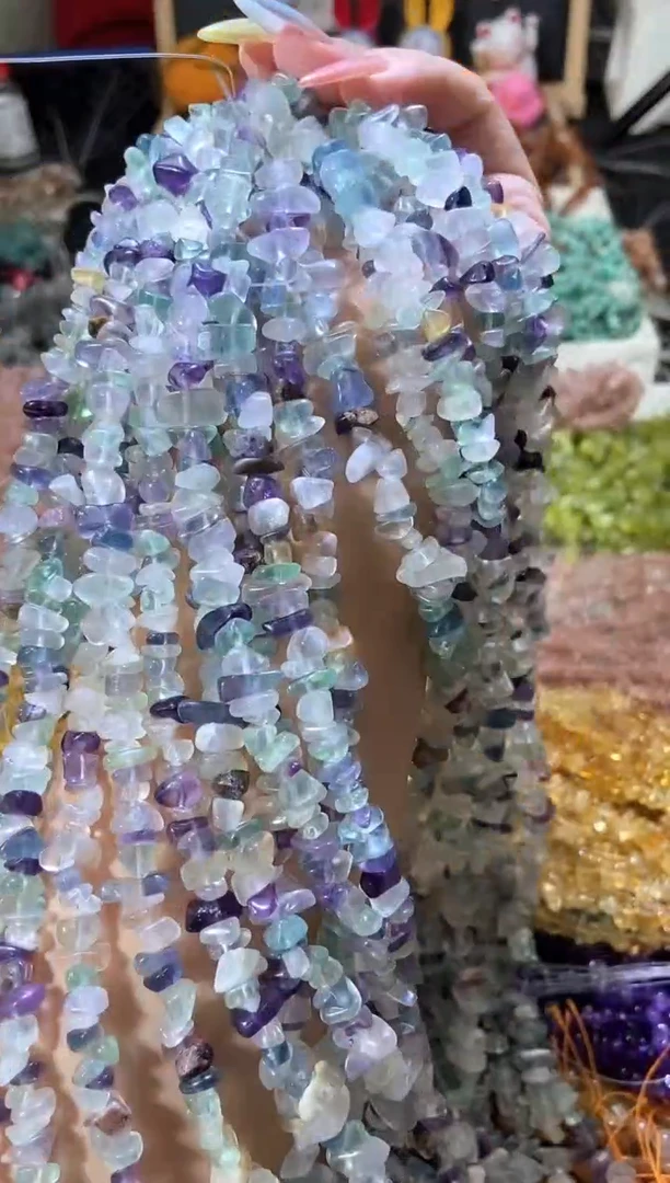水晶珠宝半成品未镶嵌浅萤