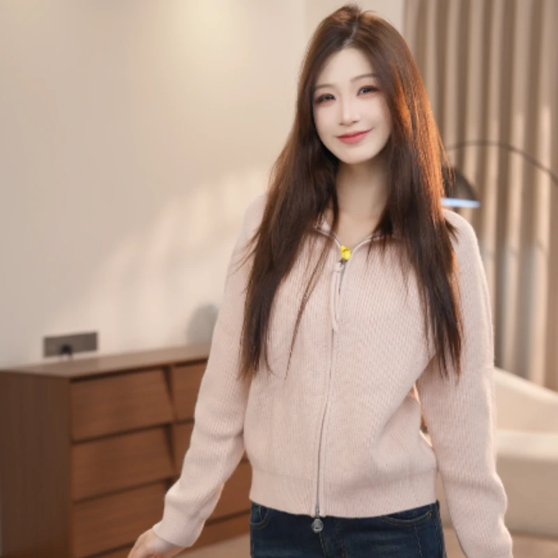 vco/微酷针织上衣女秋季常规袖毛针织衫加厚宽松型时尚冬季