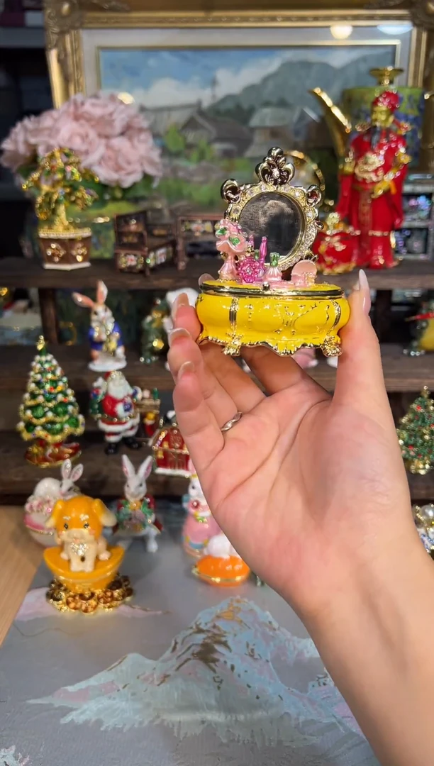 金属七宝烧首饰盒