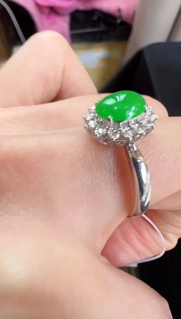 【闪购商品】翡翠戒指18K金镶嵌DFZ0206-148
