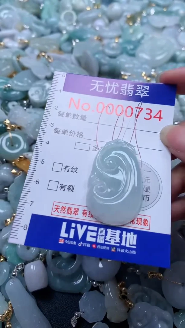 翡翠未镶嵌吊坠(不含链)734