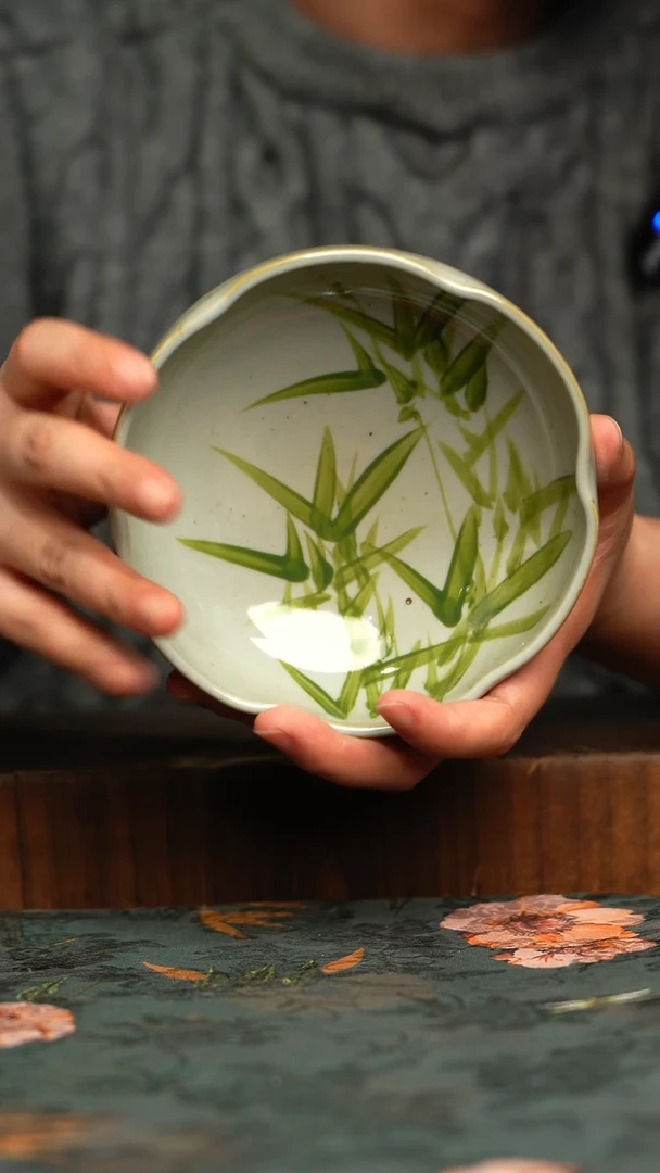 杯釉下彩手工手绘同款陶器