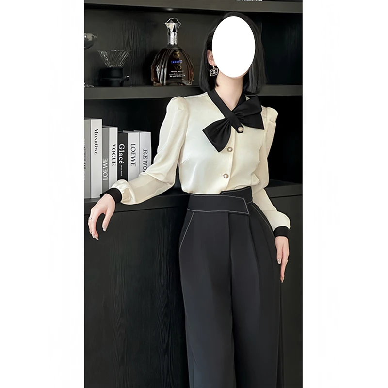 小香风职业套装女2025新款春季上班通勤穿搭气质高级感裤子两件套