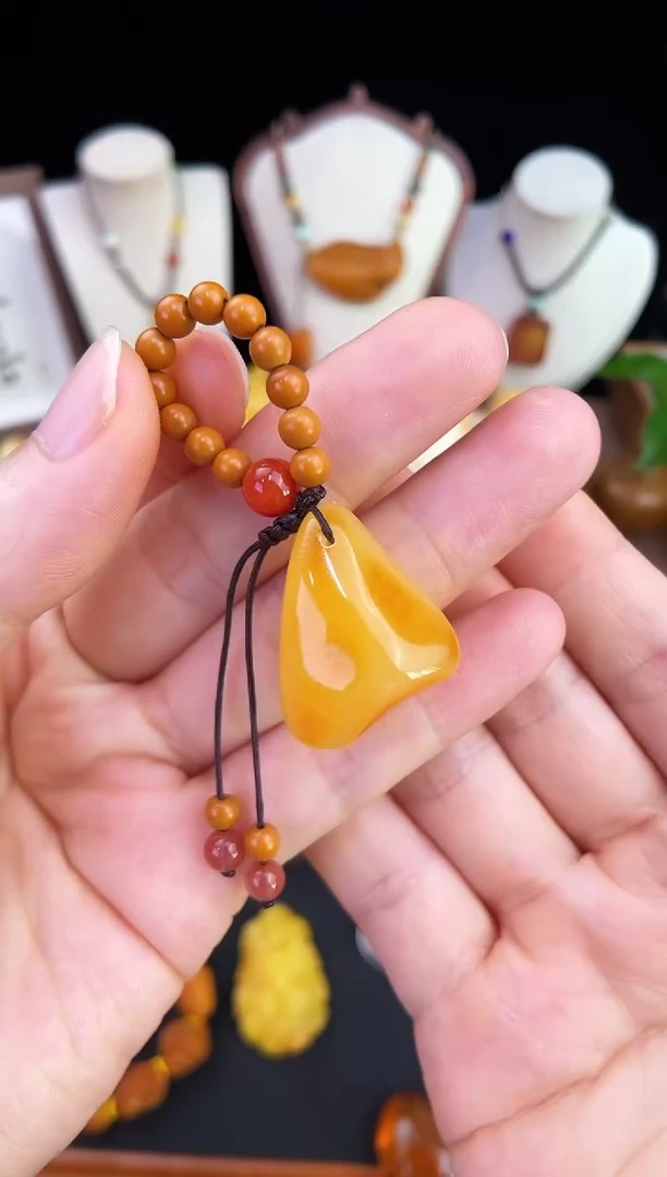 琥珀未镶嵌珠宝奇石柒月