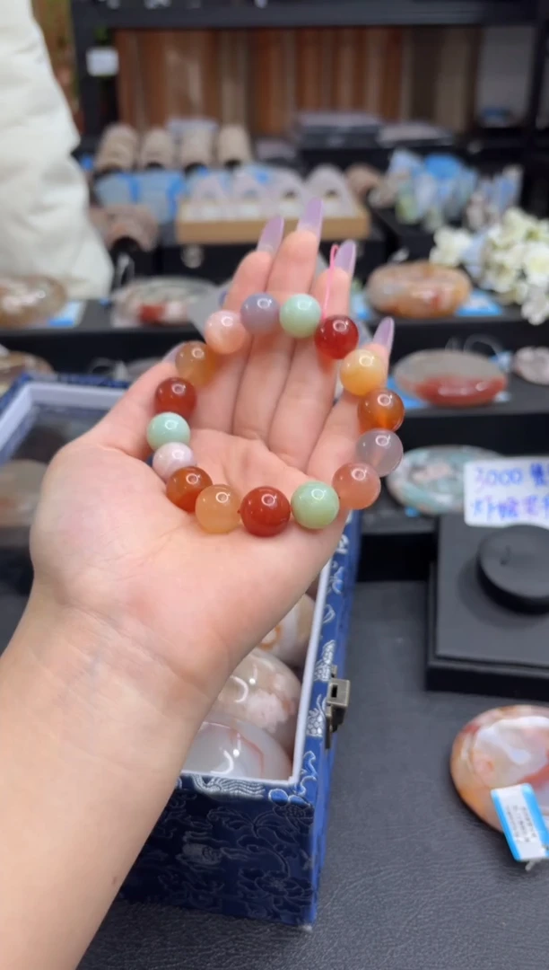 未镶嵌手串石英质玉A575(13mm+)默认微瑕