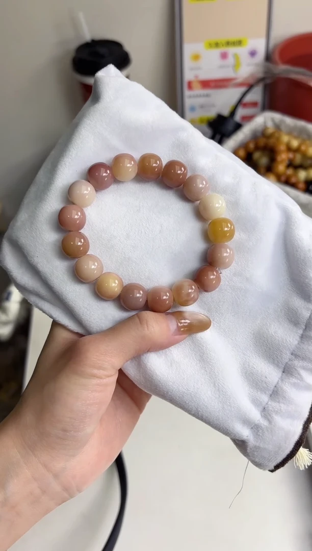 手串菩提根/象牙果g25紫美人玉化苹果12*13mm手串