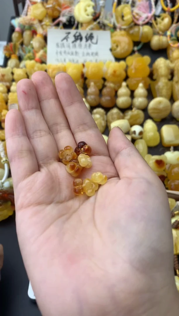 银S925镶嵌琥珀珠宝奇石070琥珀蜜蜡