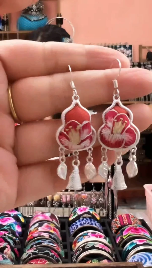 织绣艺枝独绣老绣饰品113