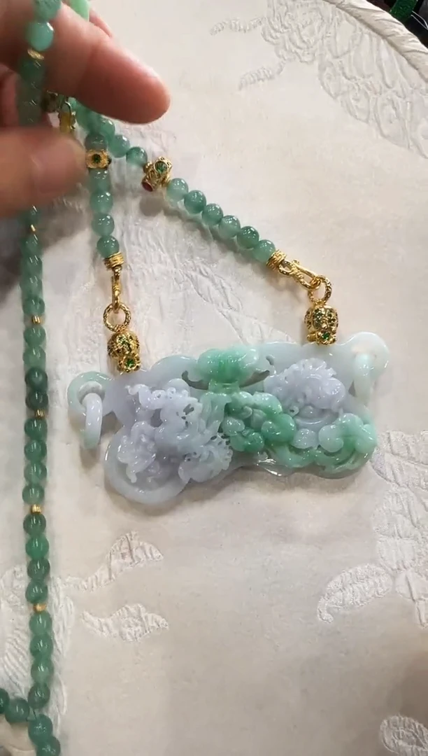 颈饰未镶嵌翡翠国风
