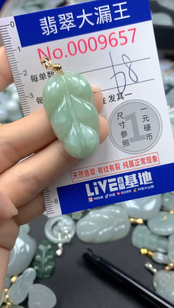 翡翠未镶嵌吊坠(不含链)9657