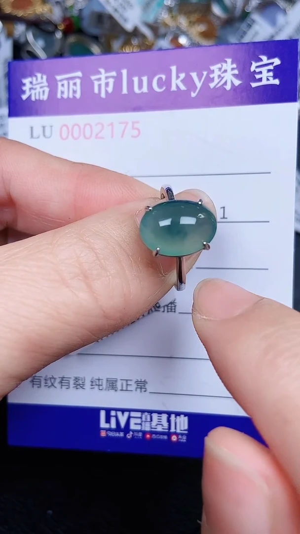 颈饰银S925镶嵌翡翠2175