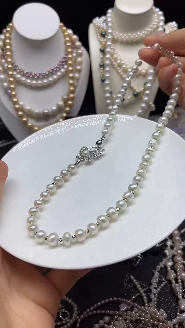 淡水珍珠未镶嵌颈饰多人