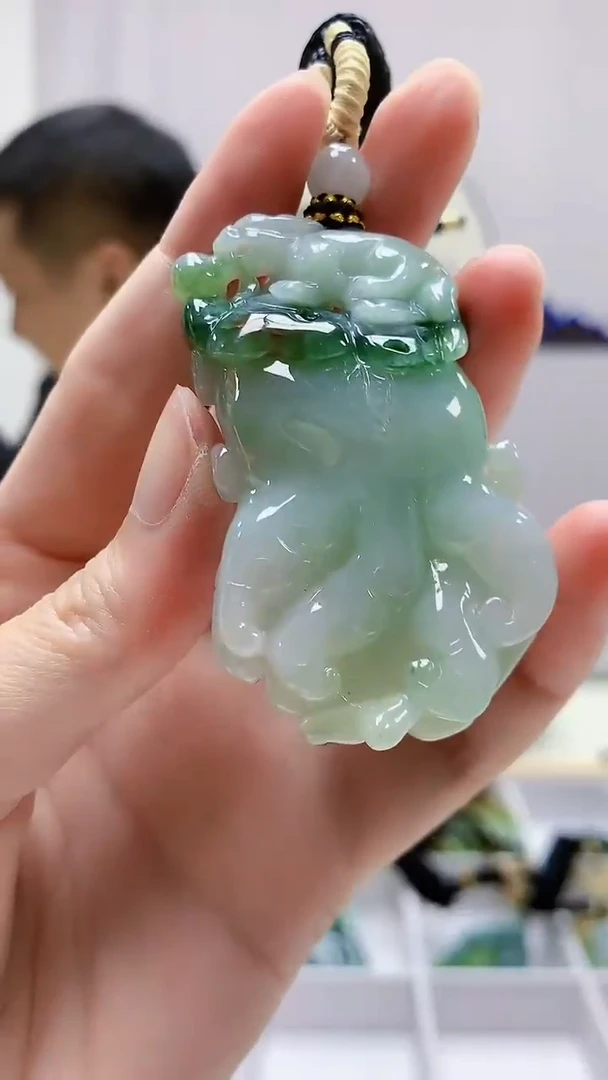 定制翡翠未镶嵌4898zm-毛货挂件89