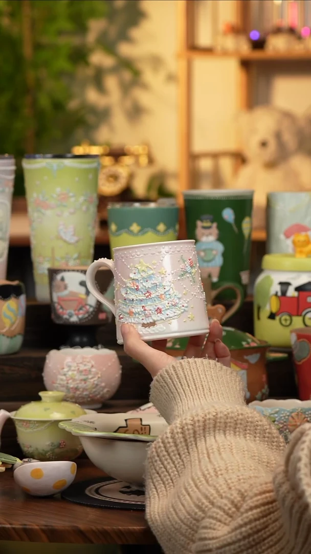 瓷片瓷T079景德镇原创手工陶瓷